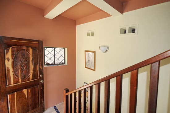 Hall, stairway and wooden door