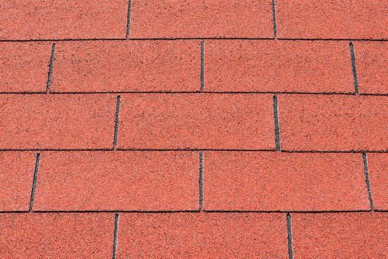 Red roof shingles